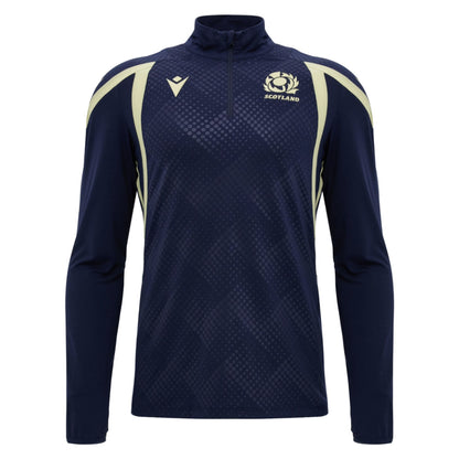 2026-2027 Scotland Rugby Training 1/4 Zip Top (Navy)_0