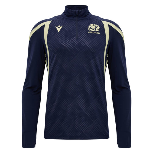 2026-2027 Scotland Rugby Training 1/4 Zip Top (Navy)_0