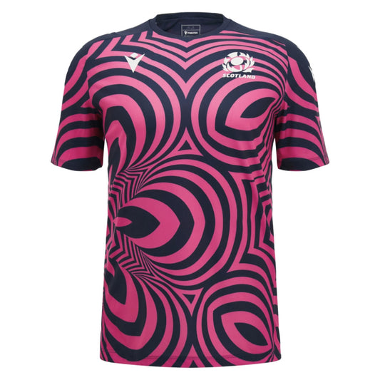 2026-2027 Scotland Rugby Warm Up Shirt (Neon Pink)_0