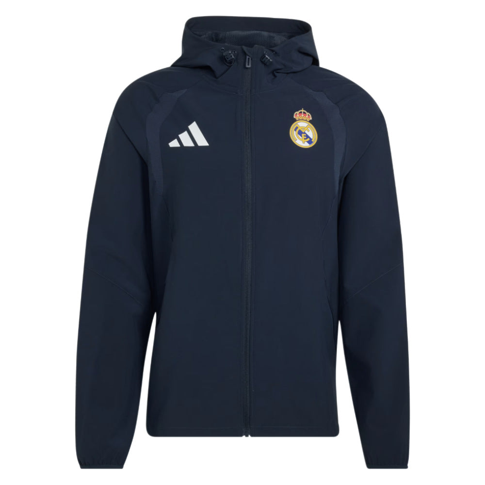 2026-2027 Real Madrid Tiro Travel Full Zip Windbreaker (Navy)_0