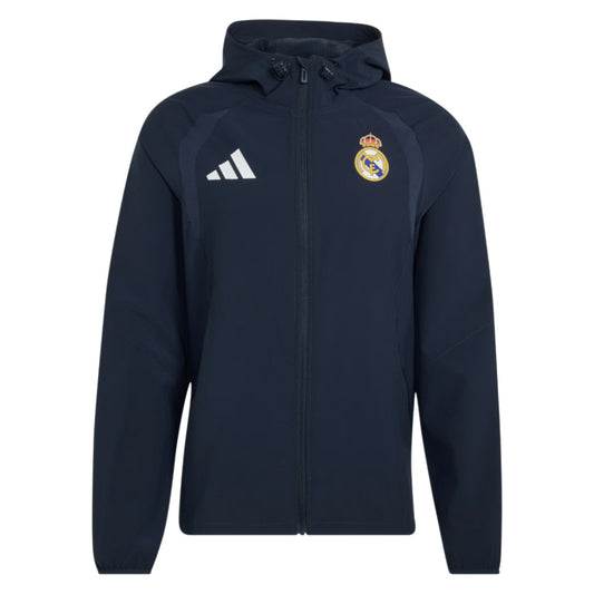 2026-2027 Real Madrid Tiro Travel Full Zip Windbreaker (Navy)_0