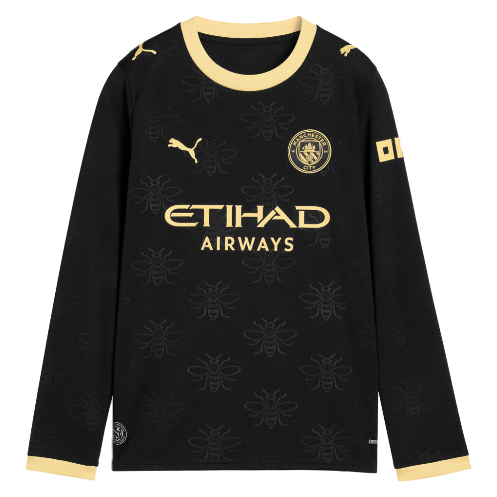2026-2027 Man City Away Long Sleeve Shirt (Kids)_0