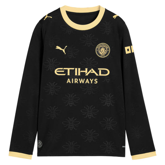 2026-2027 Man City Away Long Sleeve Shirt (Kids)_0