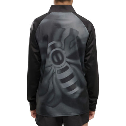 2026-2027 Man City Warm Up 1/4 Zip Top (Black) - Kids_1