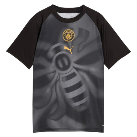 2026-2027 Man City Warm Up Jersey (Black) - Kids_0