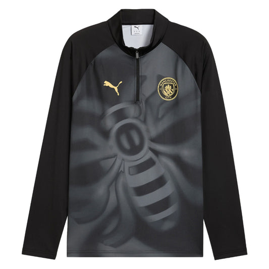 2026-2027 Man City Warm Up 1/4 Zip Top (Black)_0