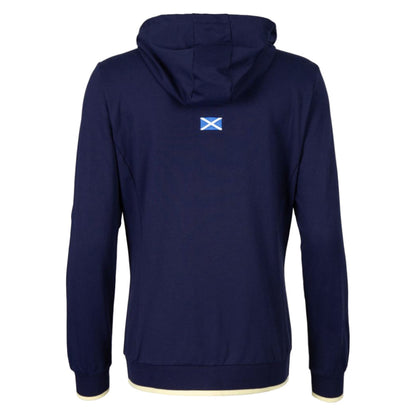 2026-2027 Scotland Rugby Travel Full Zip Hoodie (Navy/Sand) - Womens_1
