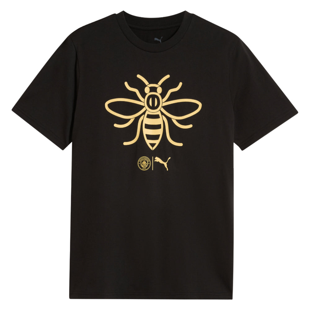 2026-2027 Man City FtblCulture Tee (Black) - Kids_0
