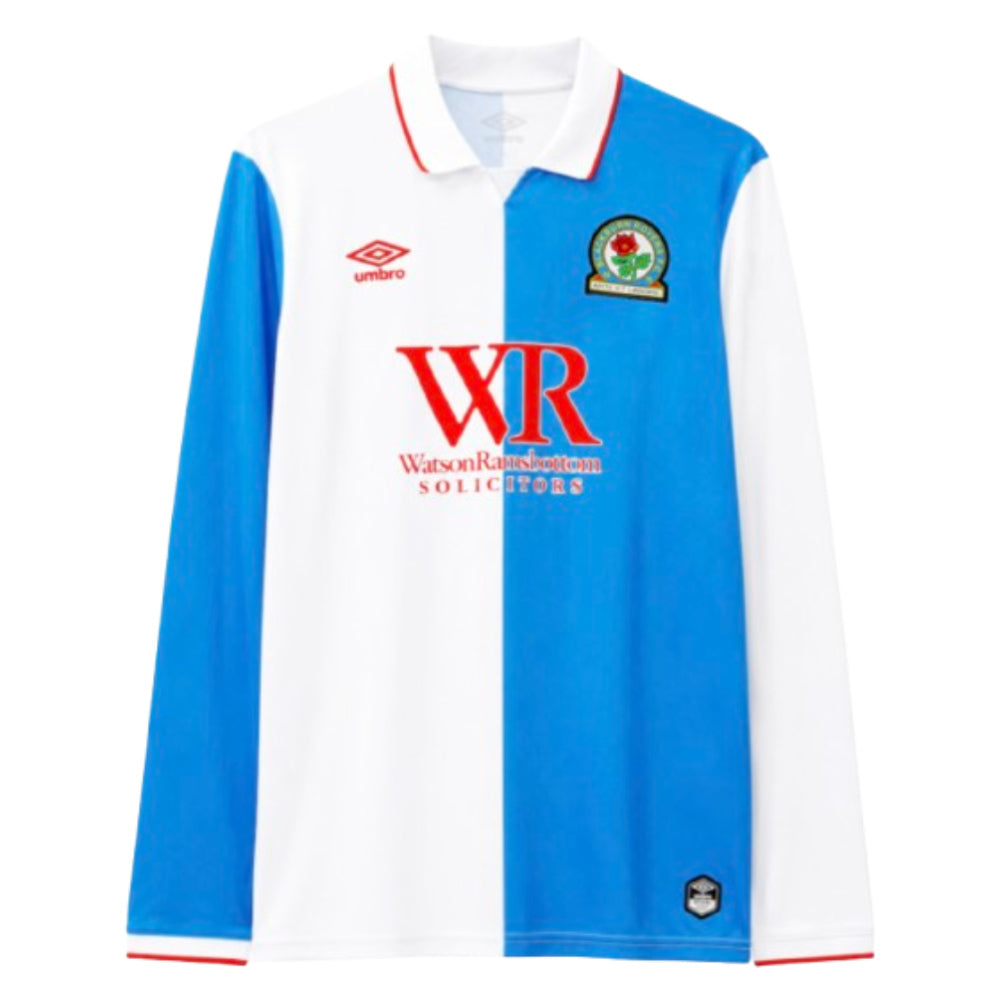 2026-2027 Blackburn Rovers Long Sleeve Home Shirt_0