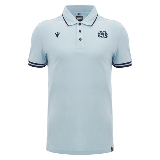 2026-2027 Scotland Rugby Travel Polo (Blue/Navy)_0