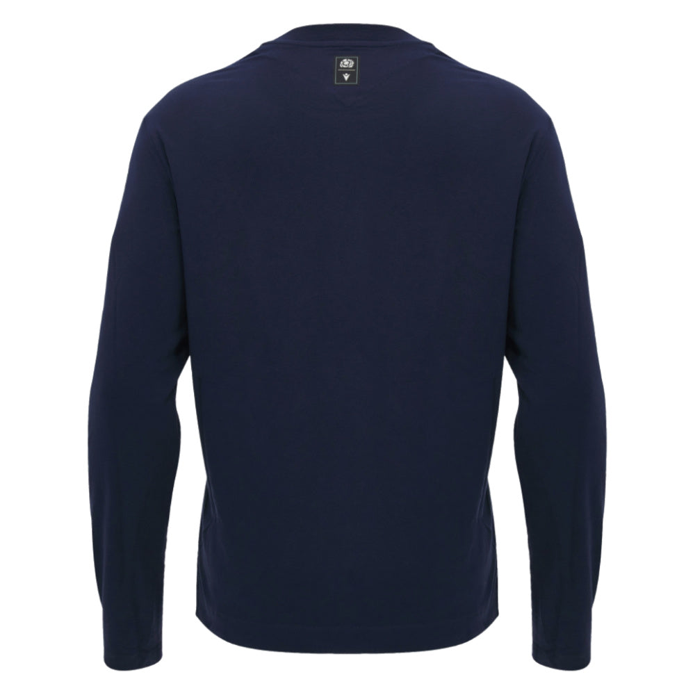 2026-2027 Scotland Rugby Ath LS Cotton Tee (Navy)_1