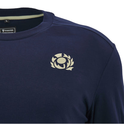 2026-2027 Scotland Rugby Ath LS Cotton Tee (Navy)_2
