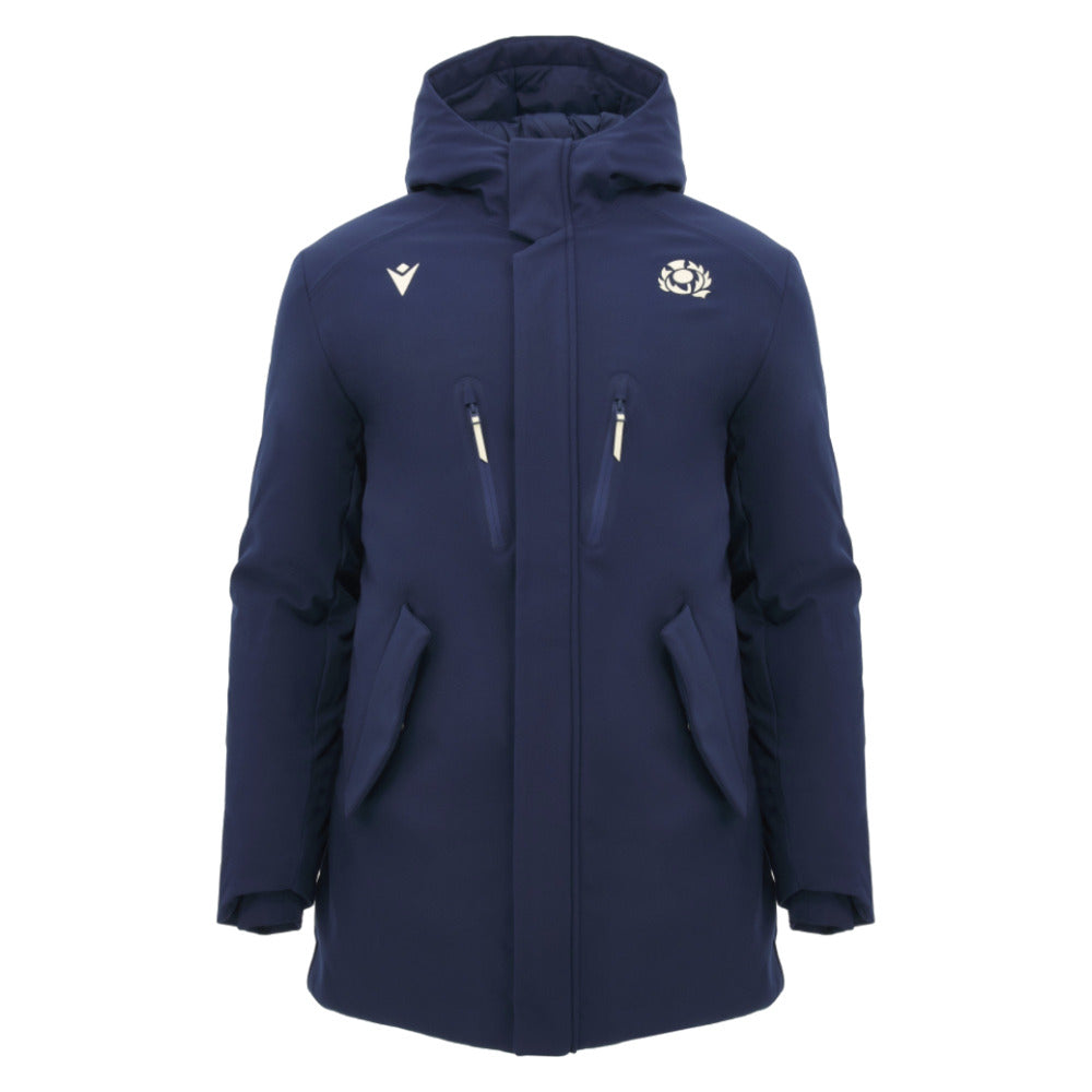 2026-2027 Scotland Rugby Ath Waterproof Long Jacket (Navy)_0