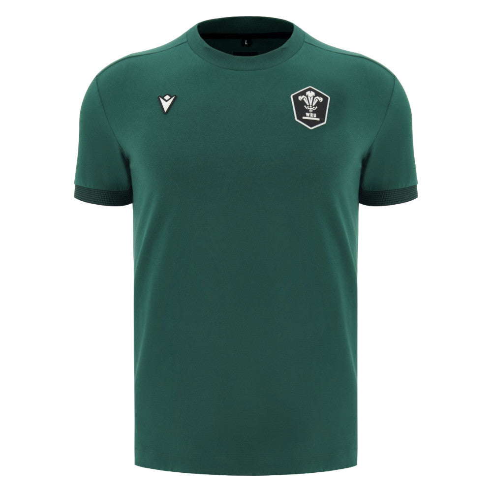 2026-2027 Wales WRU Athleisure Player Travel Tee (Green)_0