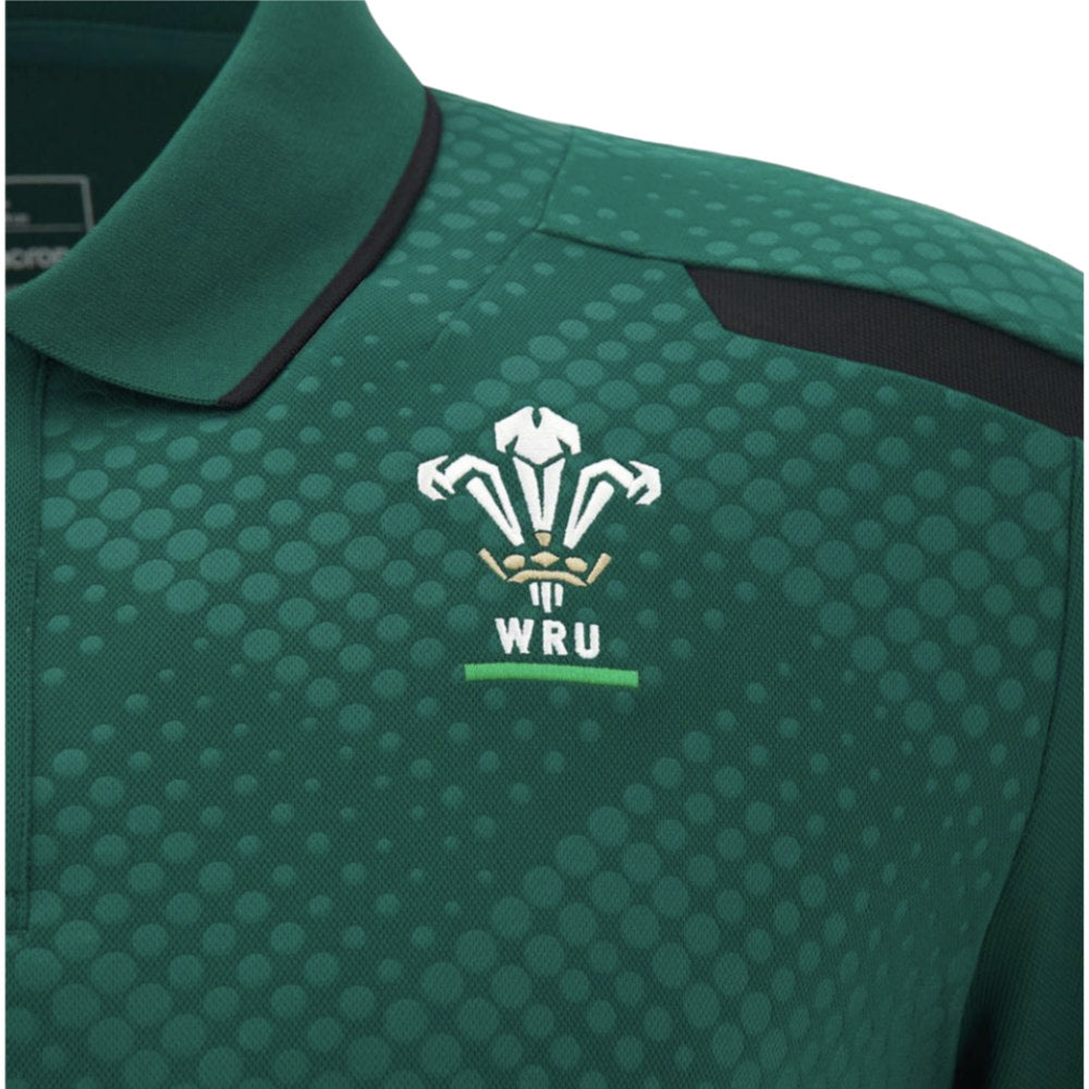 2026-2027 Wales WRU Rugby Travel Polo Shirt (Green)_2
