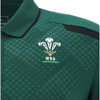 2026-2027 Wales WRU Rugby Travel Polo Shirt (Green)_2