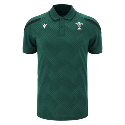 2026-2027 Wales WRU Rugby Travel Polo Shirt (Green)_0