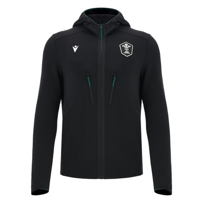 2026-2027 Wales WRU Athleisure Travel Full Zip Sweatshirt (Black)_0