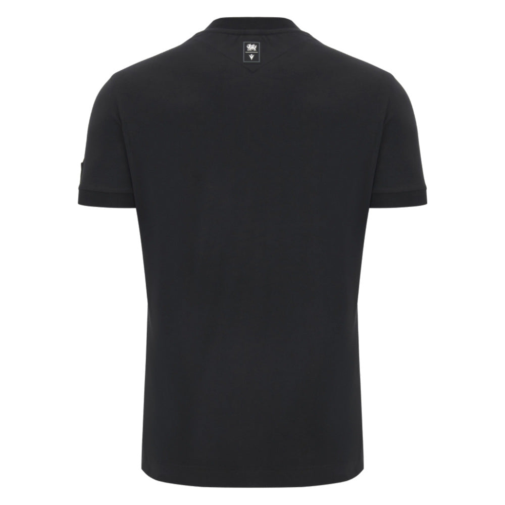 2026-2027 Wales WRU Rugby Athleisure Travel Shirt (Black)_1