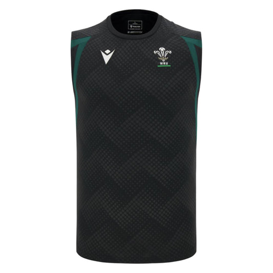 2026-2027 Wales WRU Rugby Sleeveless Training Vest (Black)_0