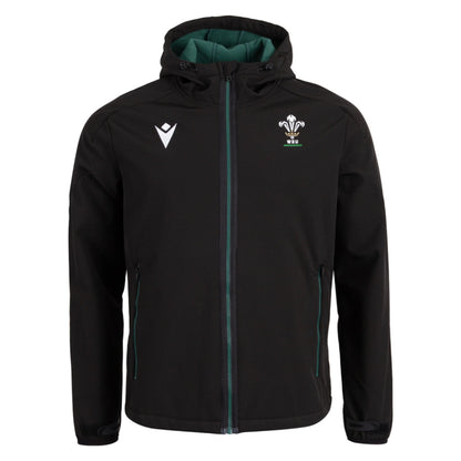 2026-2027 Wales WRU Rugby Travel Softshell Jacket (Black)_0