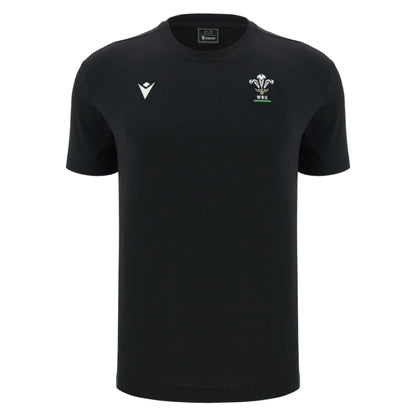 2026-2027 Wales WRU Travel Cotton T-Shirt (Black) - Kids_0