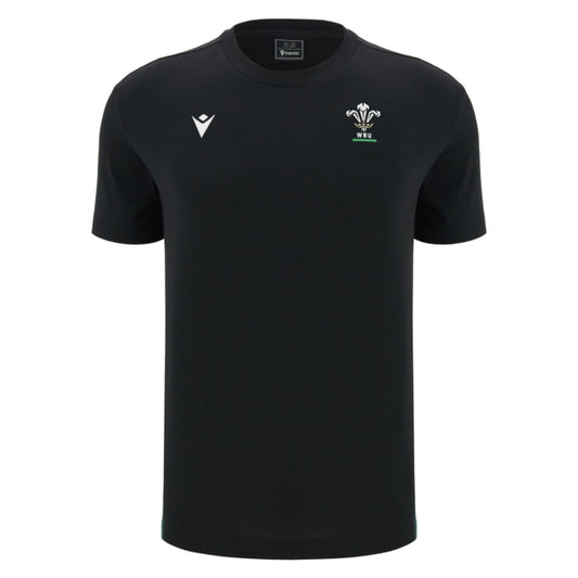 2026-2027 Wales WRU Travel Cotton T-Shirt (Black) - Kids_0