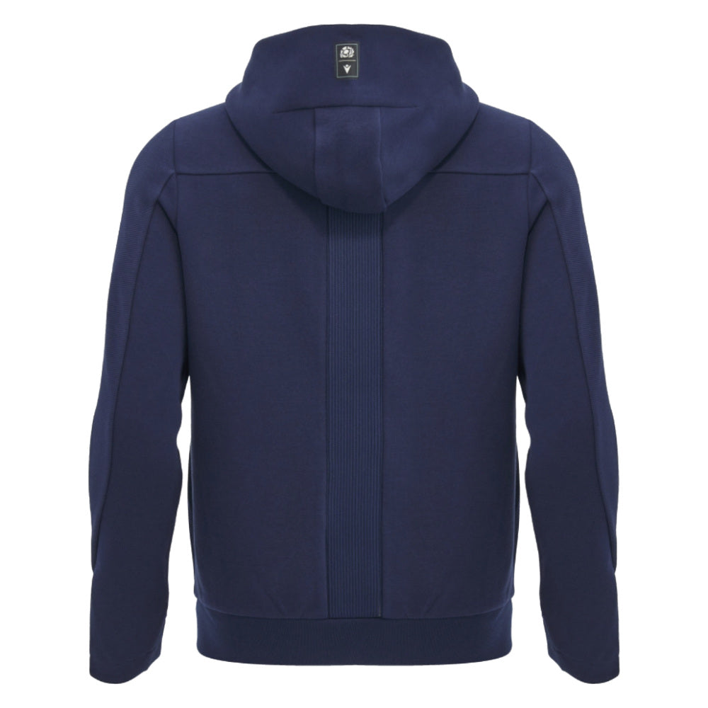 2026-2027 Scotland Rugby Full Zip Travel Hoody (Navy) - Kids_1