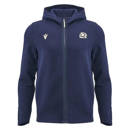 2026-2027 Scotland Rugby Full Zip Travel Hoody (Navy) - Kids_0