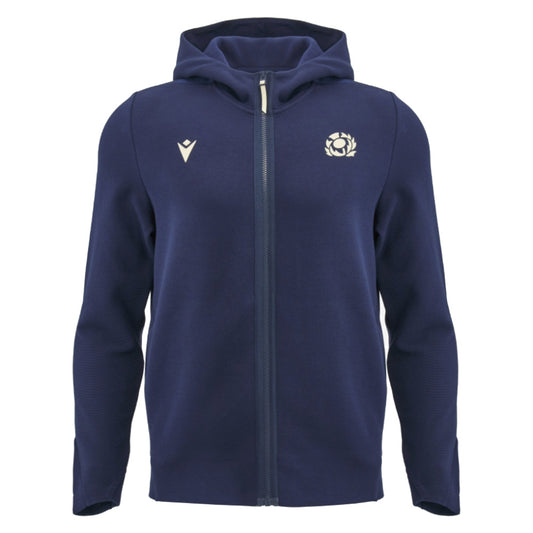 2026-2027 Scotland Rugby Full Zip Travel Hoody (Navy) - Kids_0