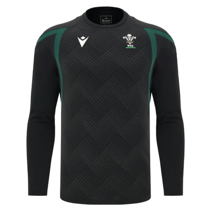 2026-2027 Wales WRU Rugby LS Training Shirt (Black)_0