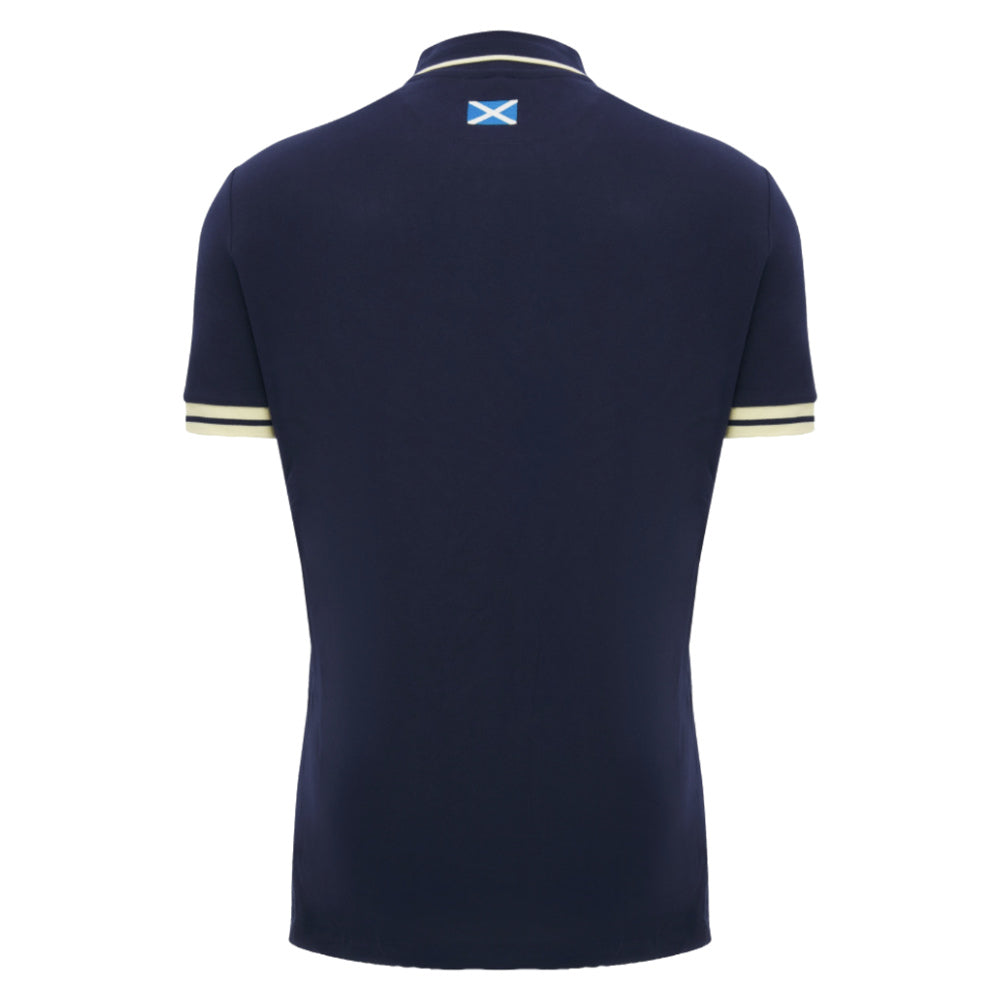 2026-2027 Scotland Rugby Ath Travel Polo Shirt (Navy)_1