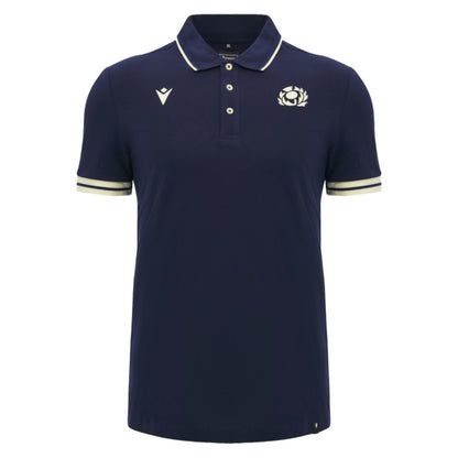 2026-2027 Scotland Rugby Ath Travel Polo Shirt (Navy)_0