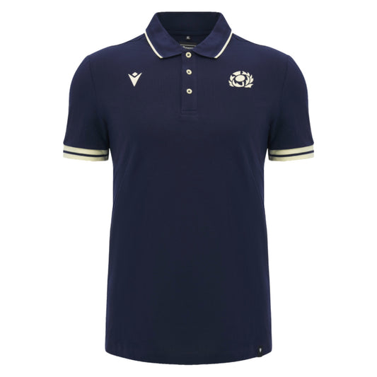 2026-2027 Scotland Rugby Ath Travel Polo Shirt (Navy)_0