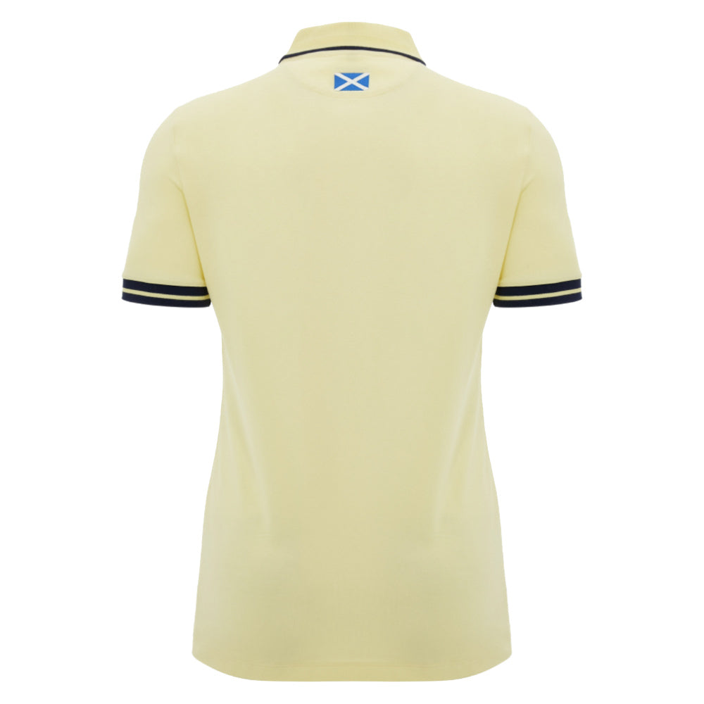 2026-2027 Scotland Rugby Ath Travel Polo Shirt (Sand)_1