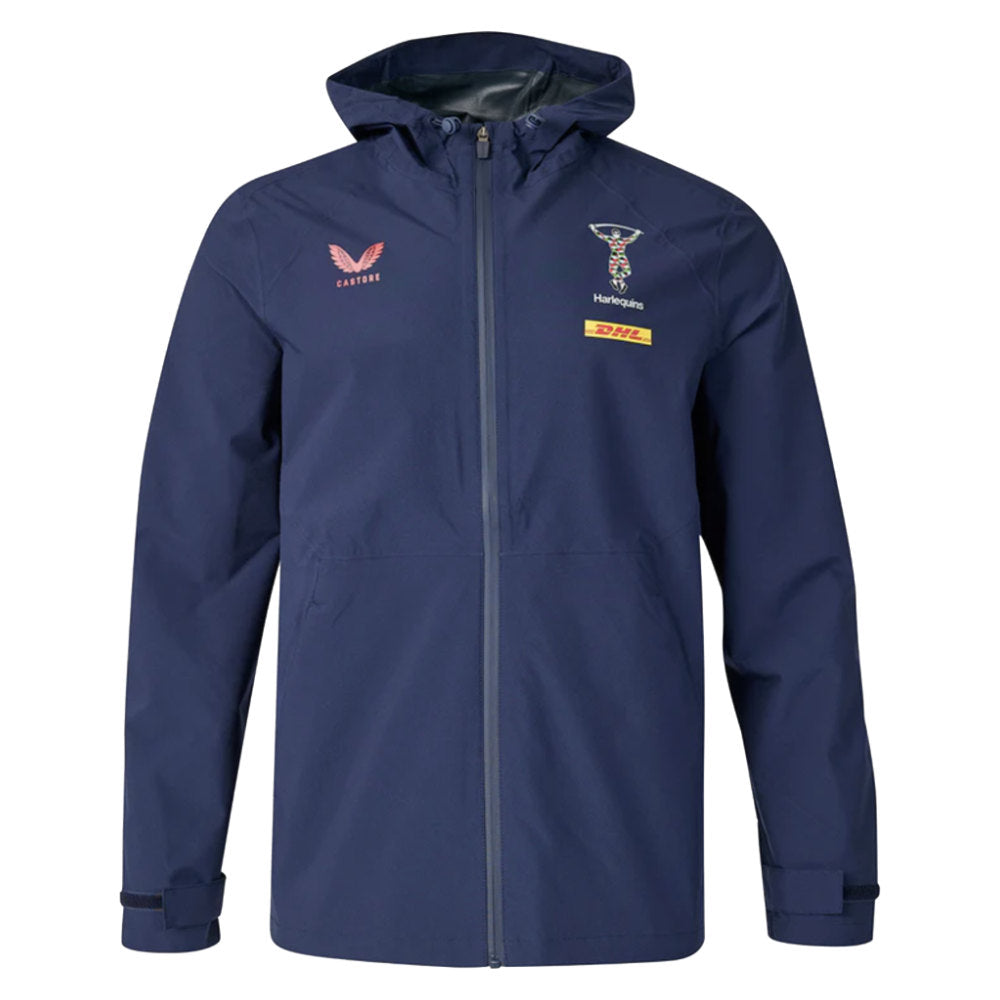 2026-2027 Harlequins Training Rain Jacket (Navy)_0