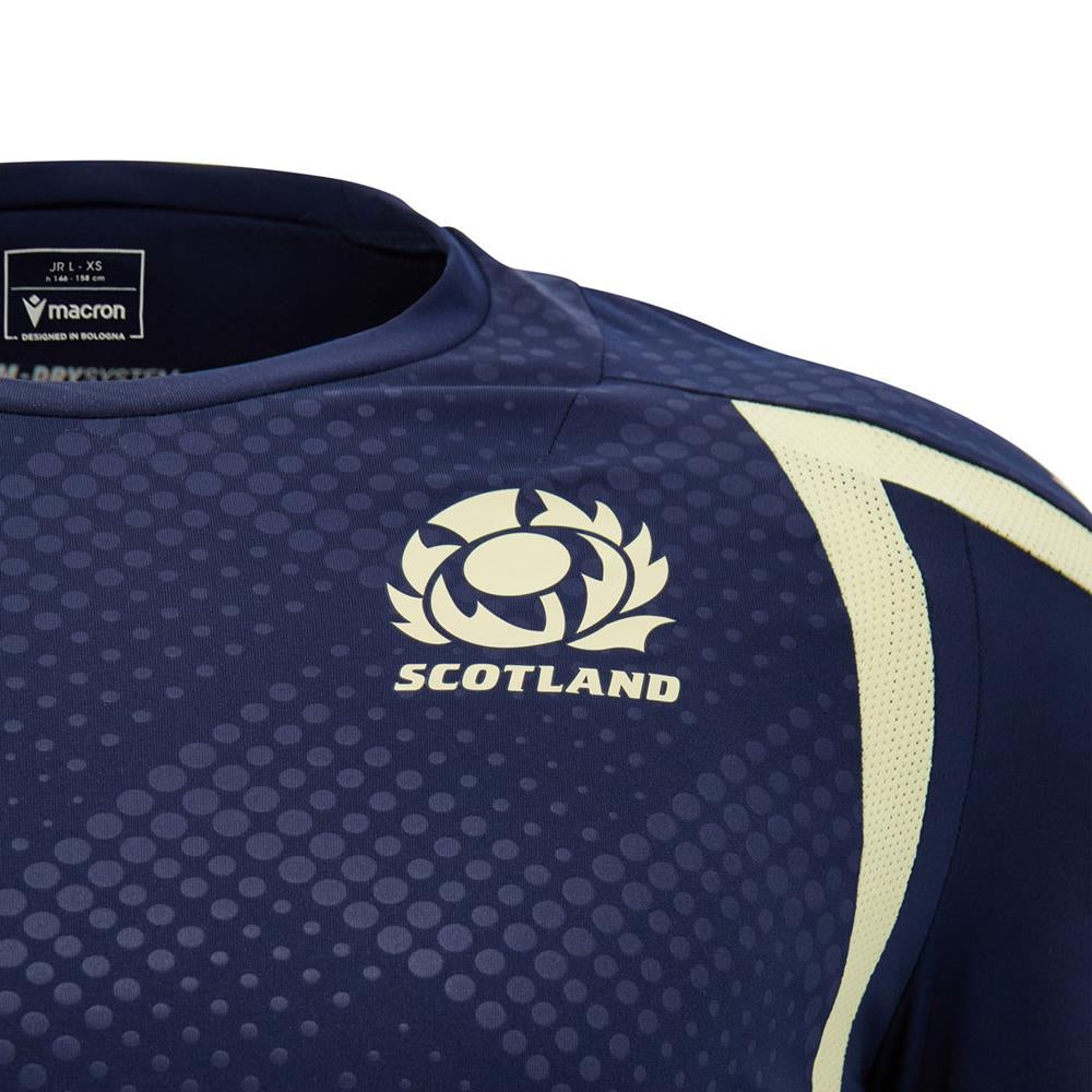 2026-2027 Scotland Rugby Training Shirt (Navy/Sand) - Kids_2