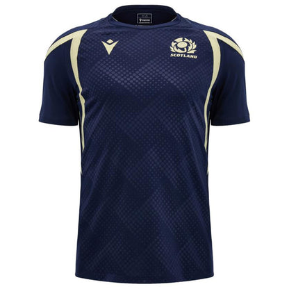 2026-2027 Scotland Rugby Training Shirt (Navy/Sand) - Kids_0