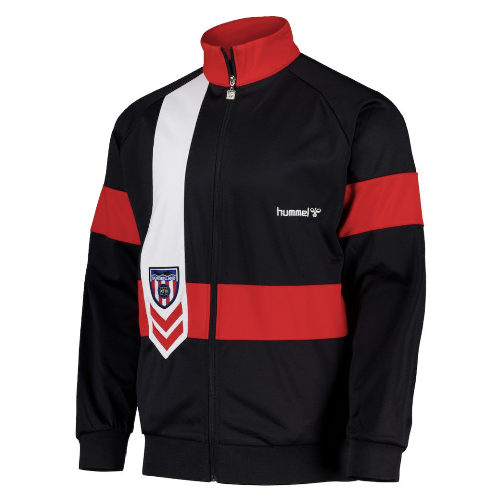 1989-1990 Sunderland Retro Home Track Jacket (Black)_0
