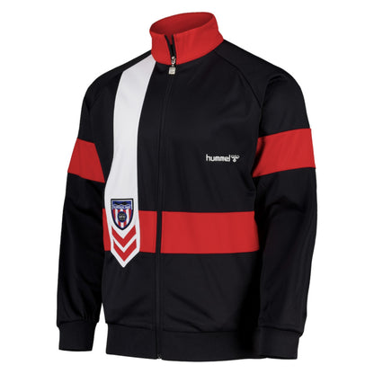 1989-1990 Sunderland Retro Home Track Jacket (Black)_0