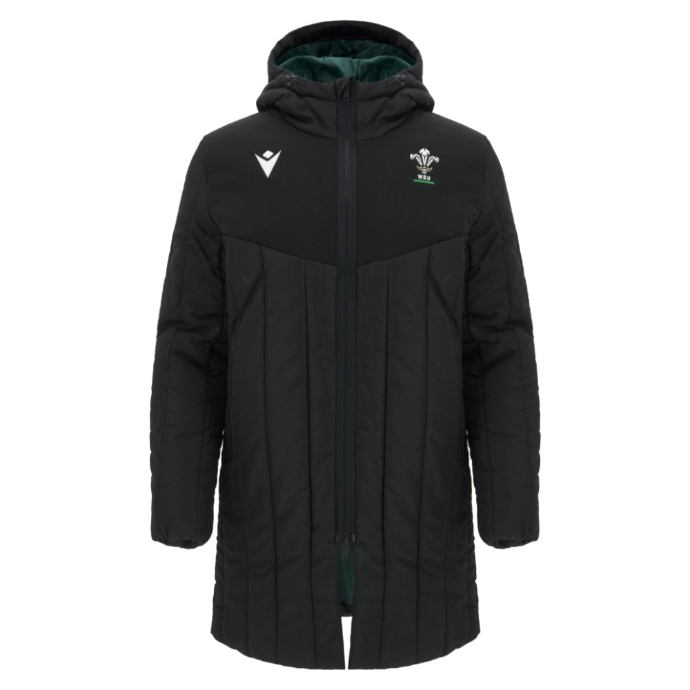 2026-2027 Wales WRU Travel 3/4 Padded Jacket (Black)_0