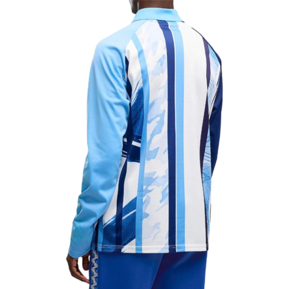 2026-2027 Man City Warm Up 1/4 Zip Top (White/Blazing Blue)_1