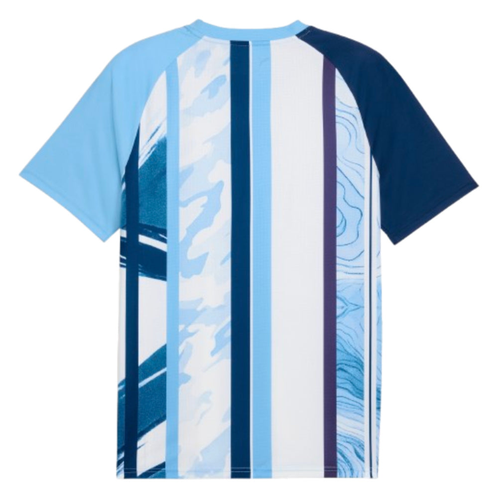 2026-2027 Man City Warm Up Jersey (White/Blazing Blue)_1