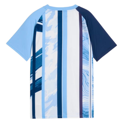 2026-2027 Man City Warm Up Jersey (White/Blazing Blue) - Kids_1
