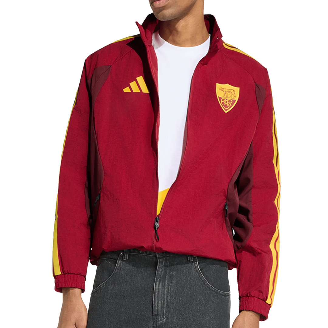 2026-2027 AS Roma Home Anthem Jacket (Burgundy)_3