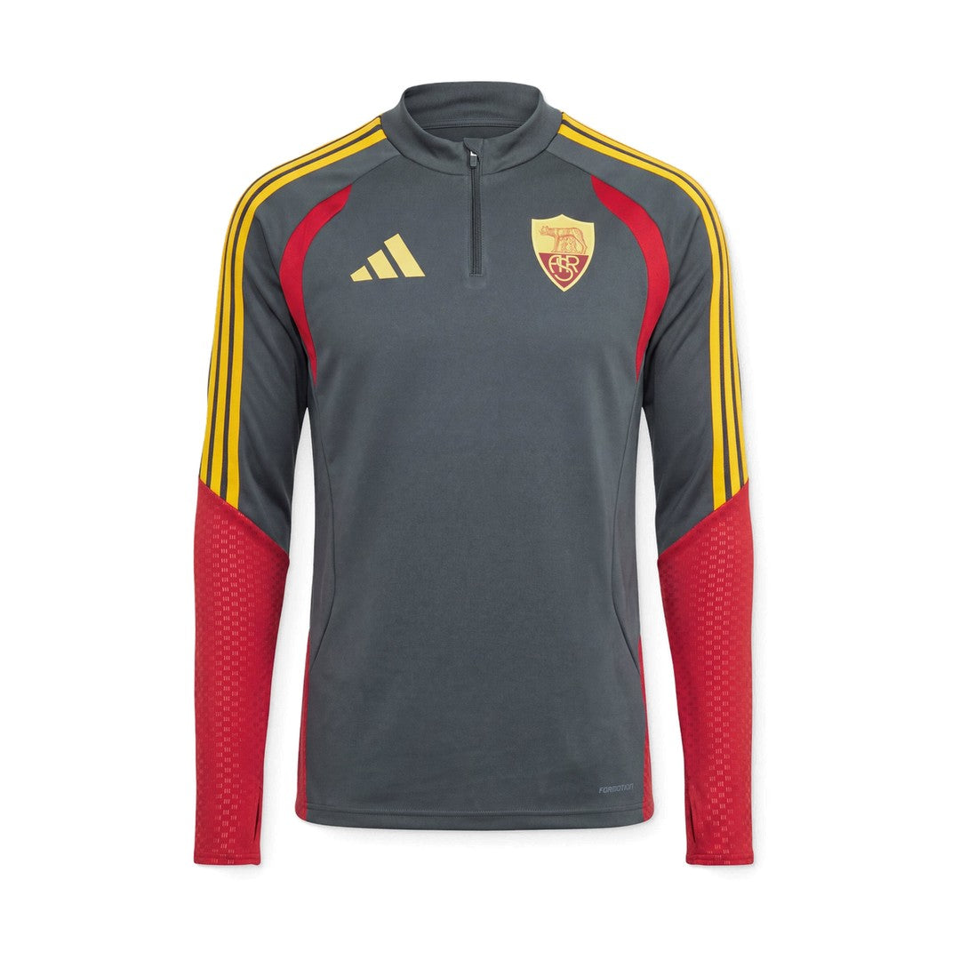 2026-2027 AS Roma Quarter Zip Training Top (Grey)_0