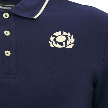 2026-2027 Scotland Rugby Polo Shirt (Navy/Sand) - Kids_3
