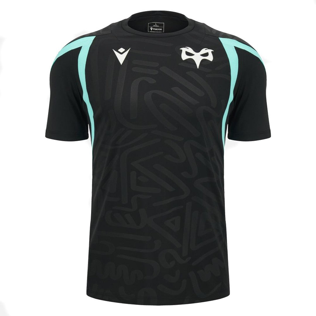 2026-2027 Ospreys Rugby Poly Training Shirt (Black)_0