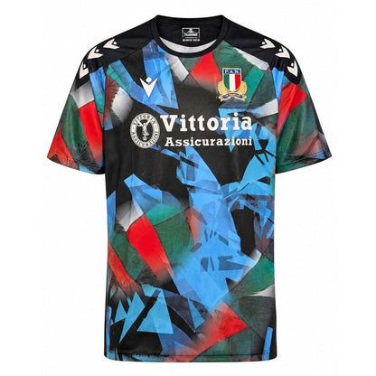 2026-2027 Italy Rugby Training Shirt (Navy/Red/Green)_0