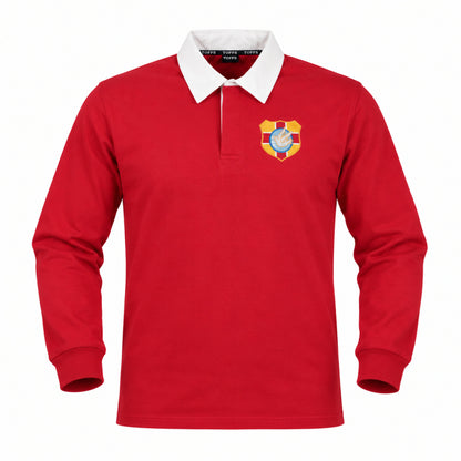 Tonga 1923 Home Vintage Rugby Long Sleeve Shirt (Red)_0